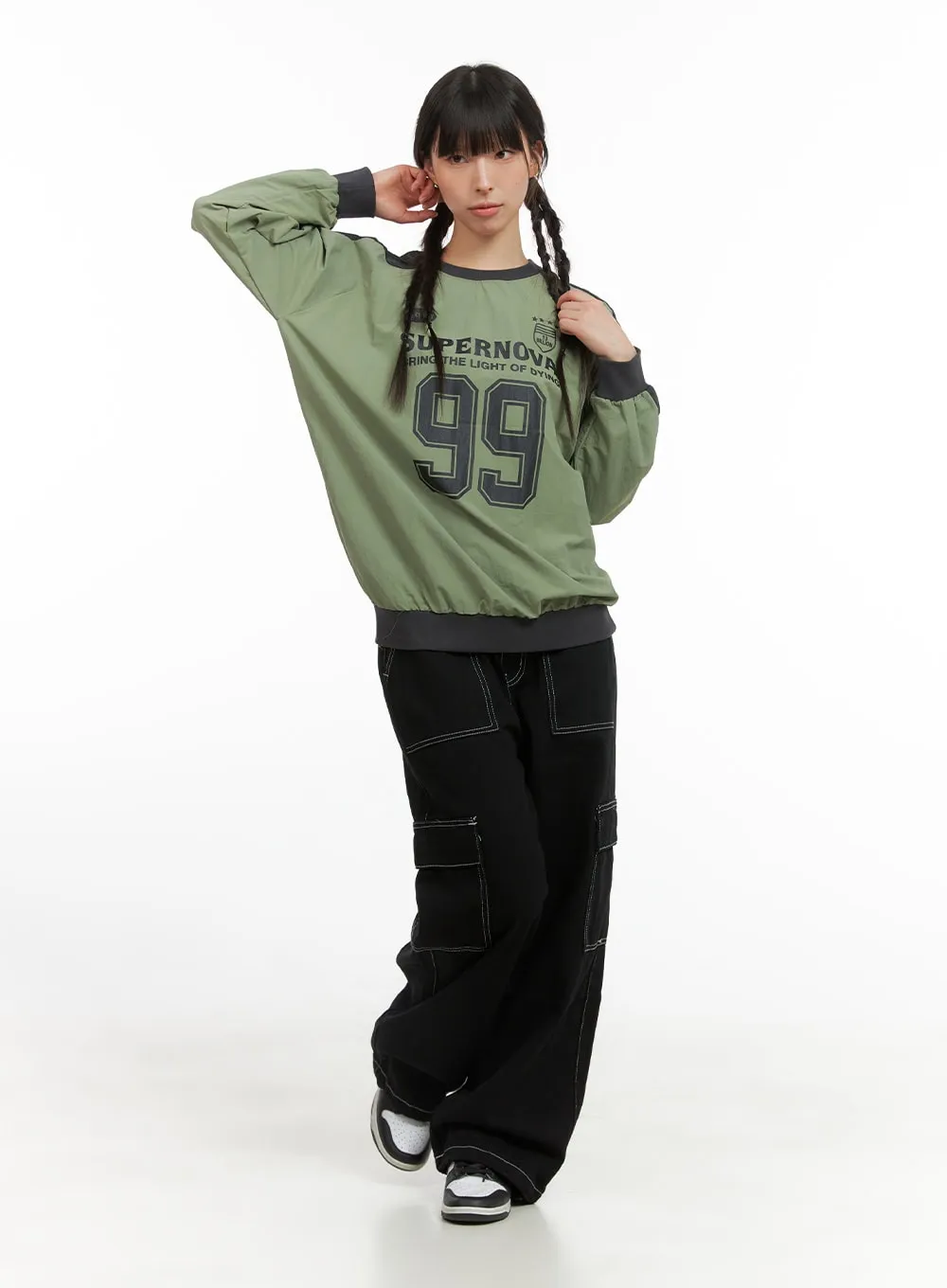 Activewear Windbreaker Graphic Sweatshirt CG420
