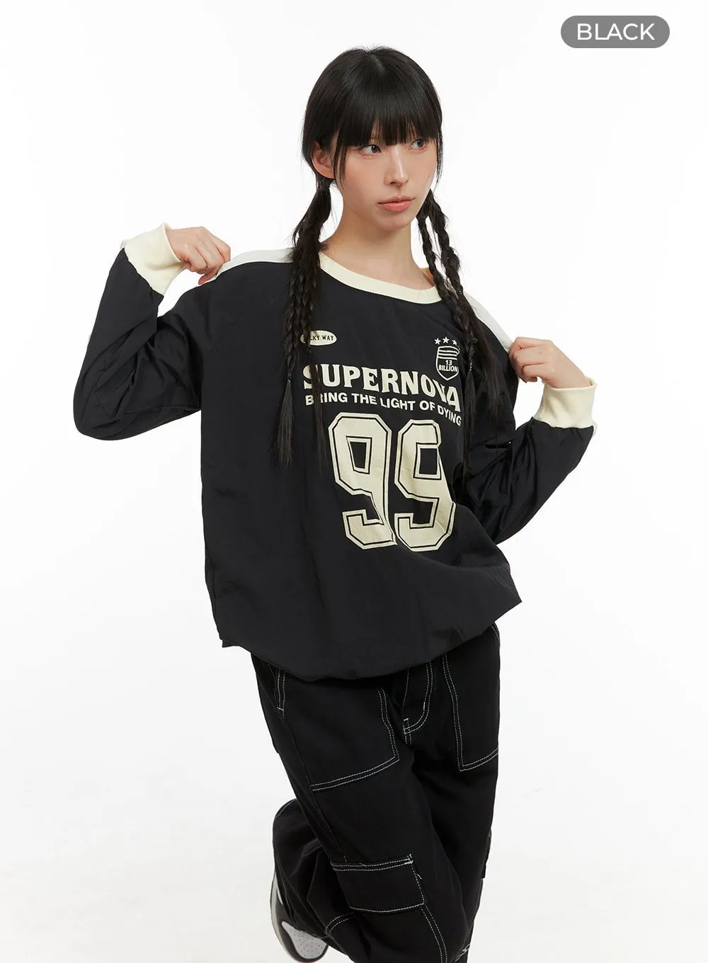 Activewear Windbreaker Graphic Sweatshirt CG420