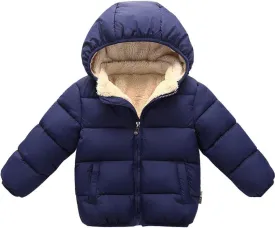 Baby Boys Girls Toddlers Winter Coats Puffer Jacket Hooded Down Snow Jacket Coat Outerwear