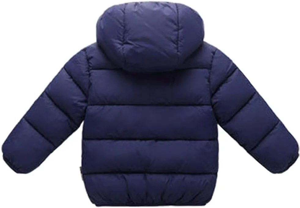 Baby Boys Girls Toddlers Winter Coats Puffer Jacket Hooded Down Snow Jacket Coat Outerwear