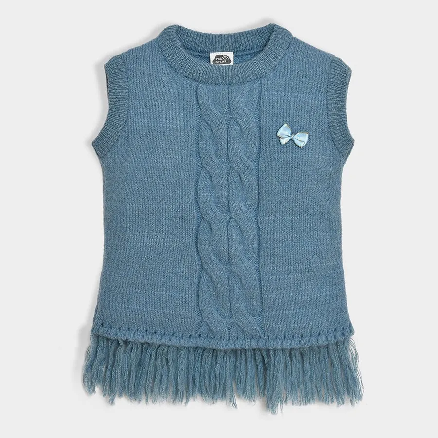 Bonjour Sky Sleeveless Knitted Sweater