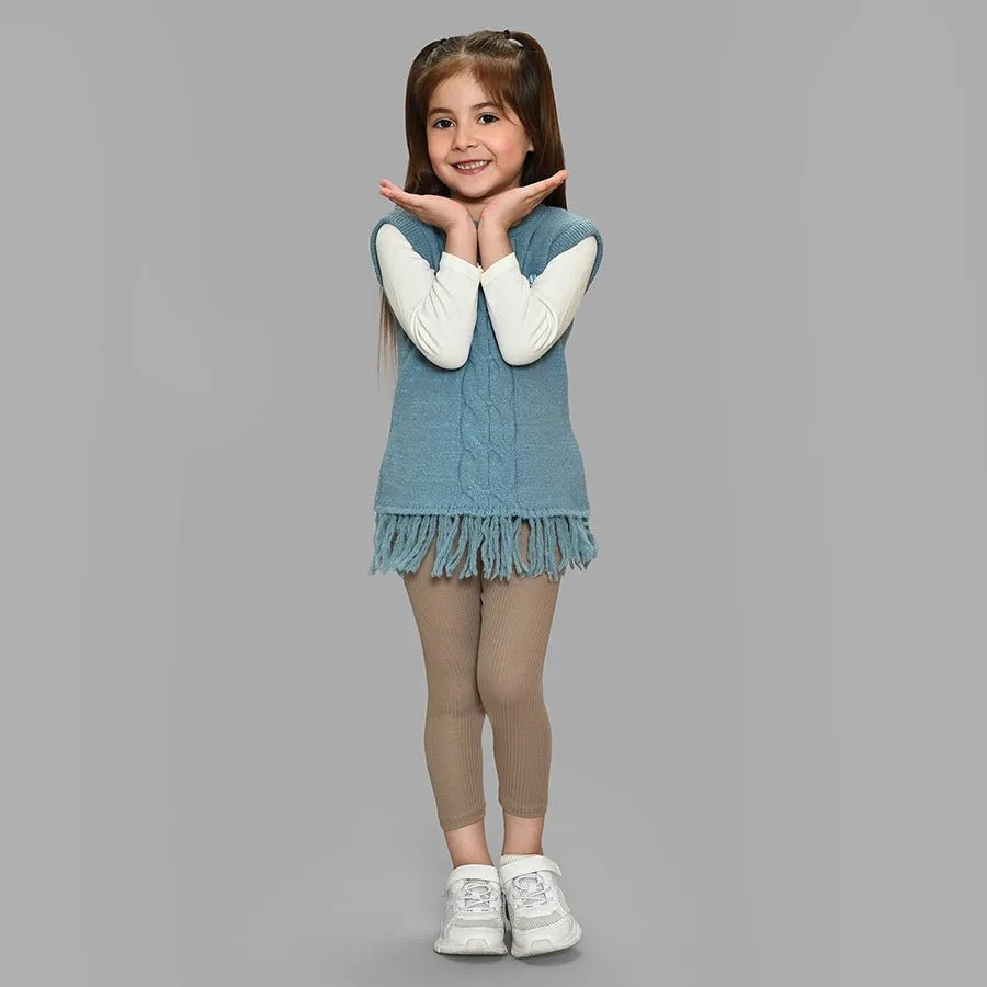 Bonjour Sky Sleeveless Knitted Sweater