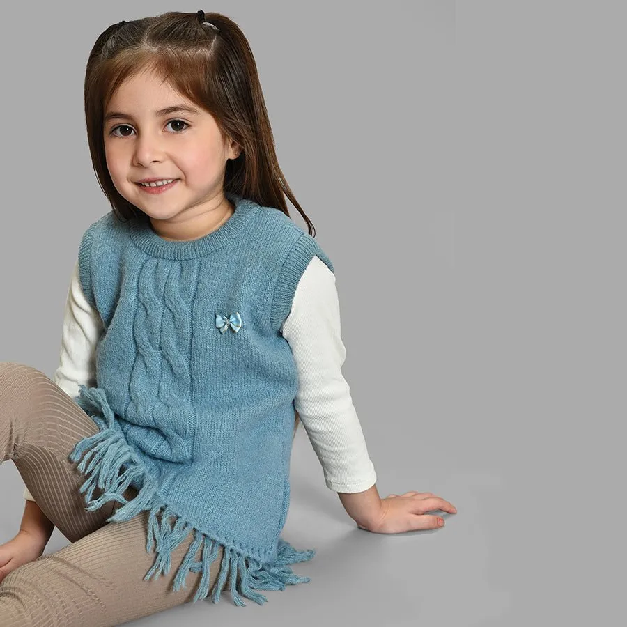 Bonjour Sky Sleeveless Knitted Sweater