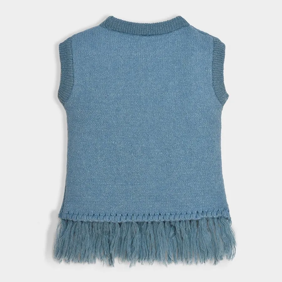 Bonjour Sky Sleeveless Knitted Sweater