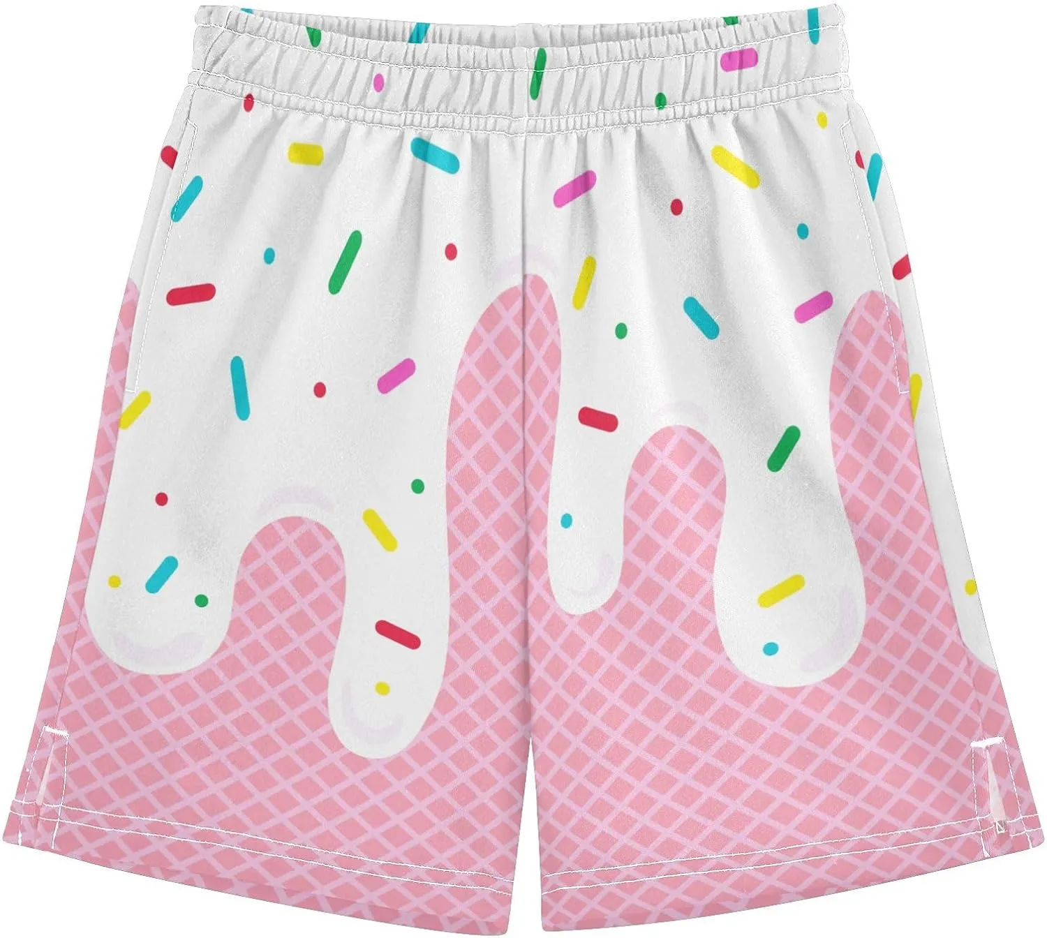Boys Athletic Shorts Size 7-15 Boys' Casual Shorts with Pockets Elastic Waist Summer Kids Bottom for Sports Homewear