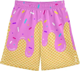 Boys Athletic Shorts Size 7-15 Boys' Casual Shorts with Pockets Elastic Waist Summer Kids Bottom for Sports Homewear