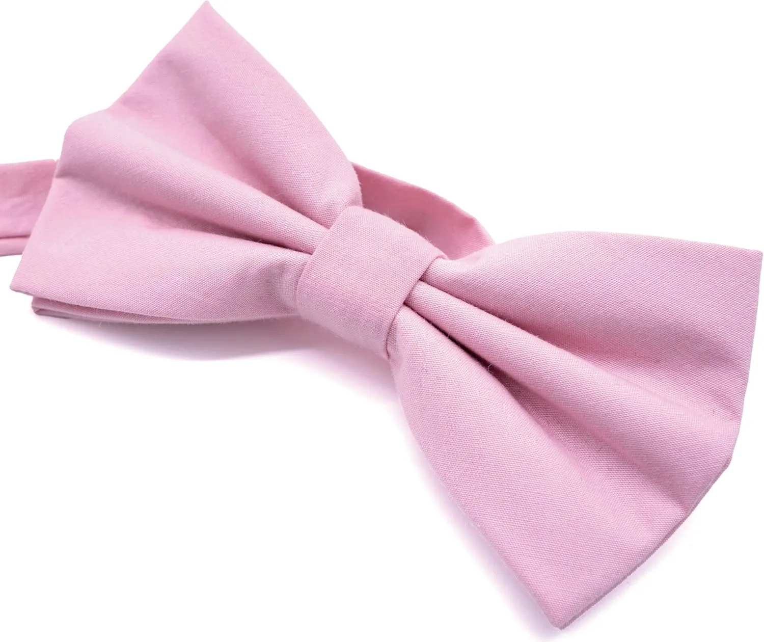 Boys Cotton Bow Ties 5 Pieces,Classic BowTies Pre-tied Adjustable Solid Color Bowtie For Kids