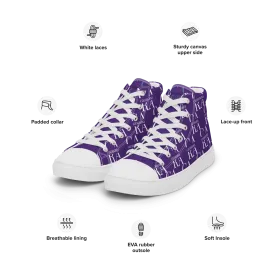 CARAUANA Hip Hop canvas shoes violet Branded
