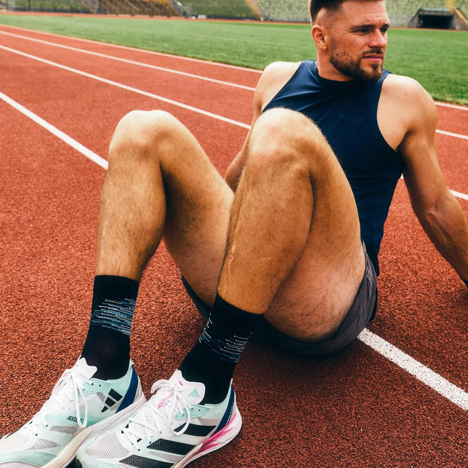 CEP Crew Cut Athletic Performance Running Socks - Paris Vibes Mid Cut Compression Socks for Men and Women