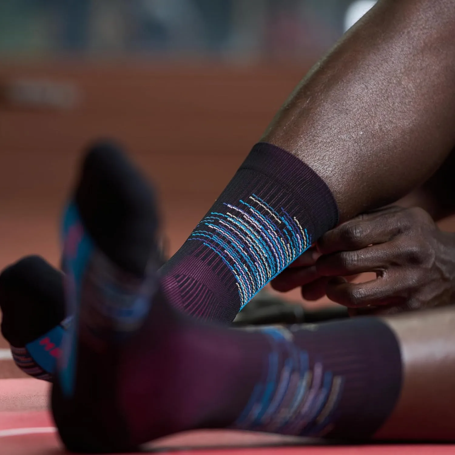 CEP Crew Cut Athletic Performance Running Socks - Paris Vibes Mid Cut Compression Socks for Men and Women