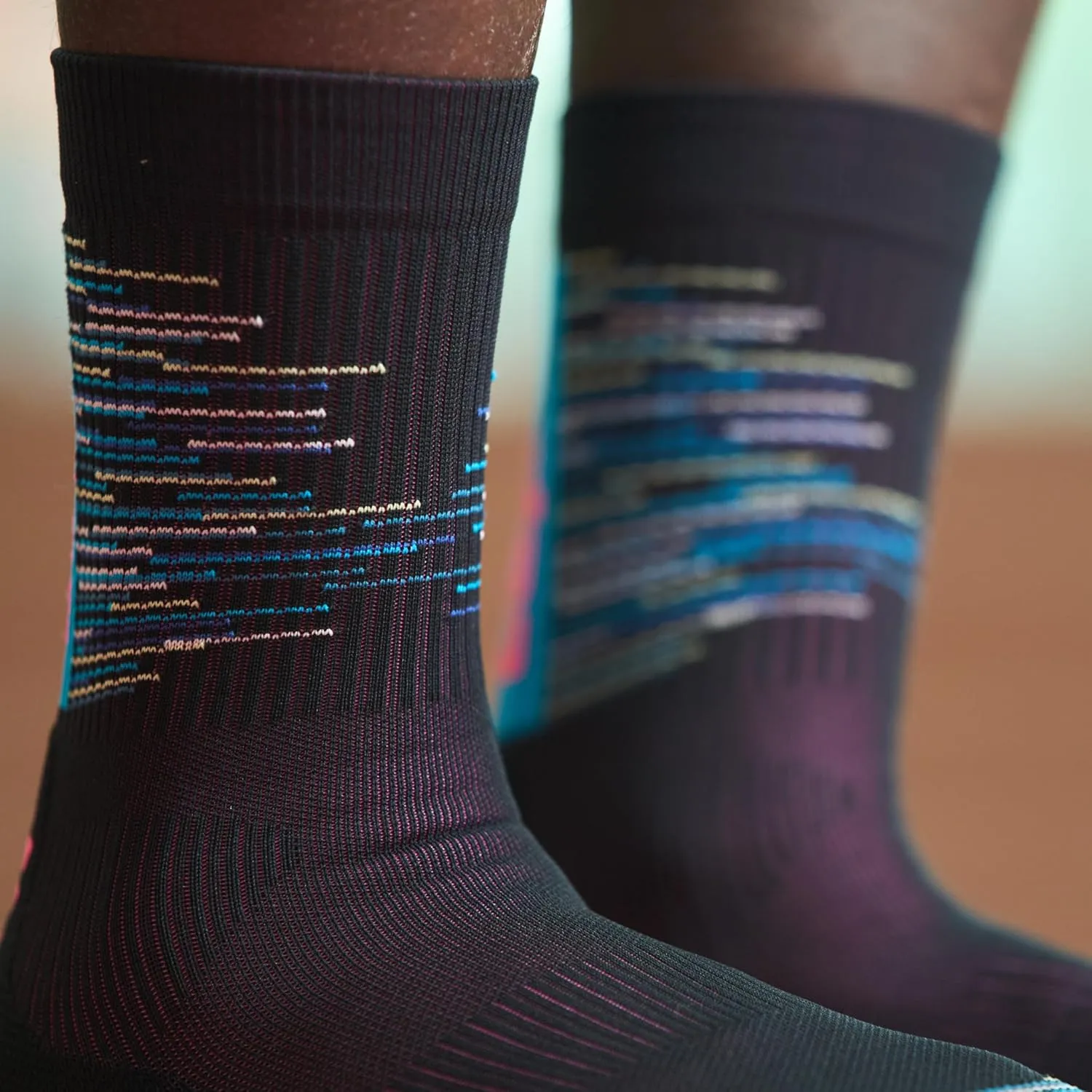 CEP Crew Cut Athletic Performance Running Socks - Paris Vibes Mid Cut Compression Socks for Men and Women