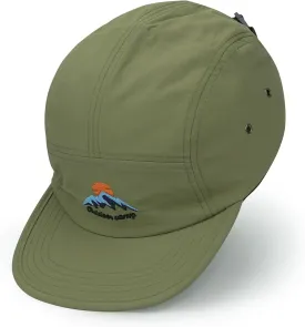 CLAPE Men's Snapback Hat 5 Panel Hat Women Flat Brim Embroidered Baseball Cap with Adjustable Straps Outdoor Camper Hat