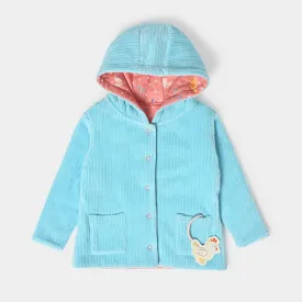 Farm Friends Quitter Reversible Jacket  Skyblue