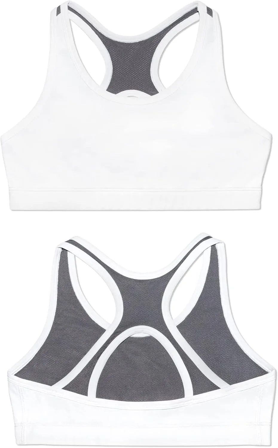 Fruit of the Loom Girls' Stay Dry Racerback Sports Bra