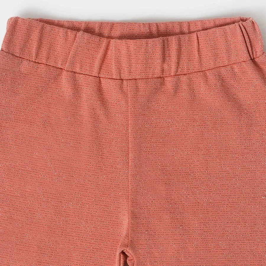 Girls Ruffled Leggings- ( Pack of 2 )