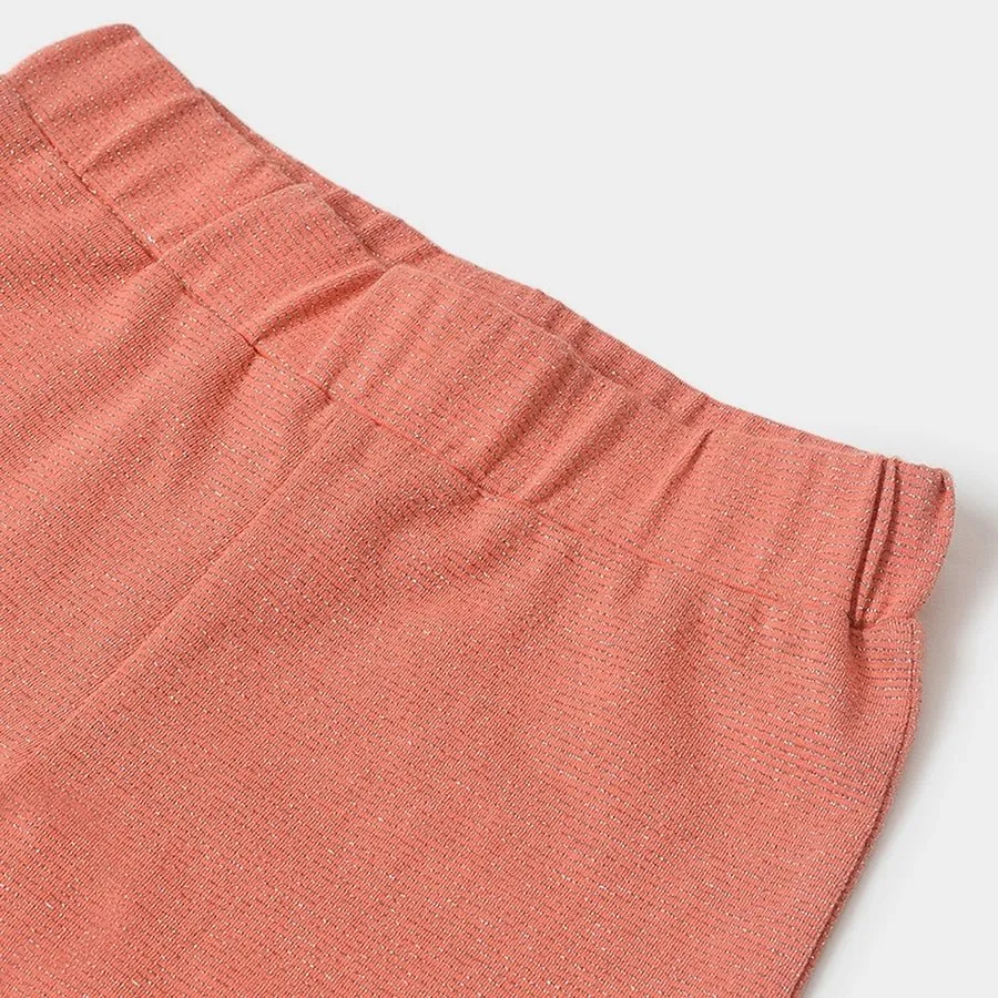 Girls Ruffled Leggings- ( Pack of 2 )