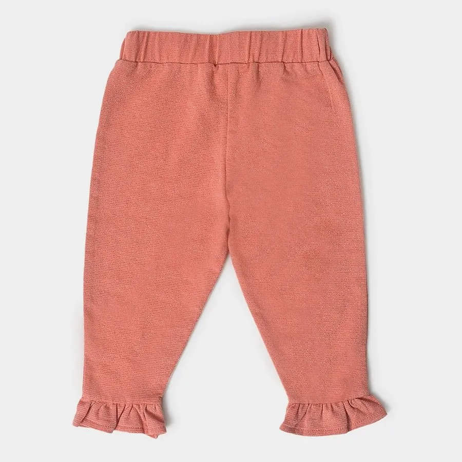 Girls Ruffled Leggings- ( Pack of 2 )