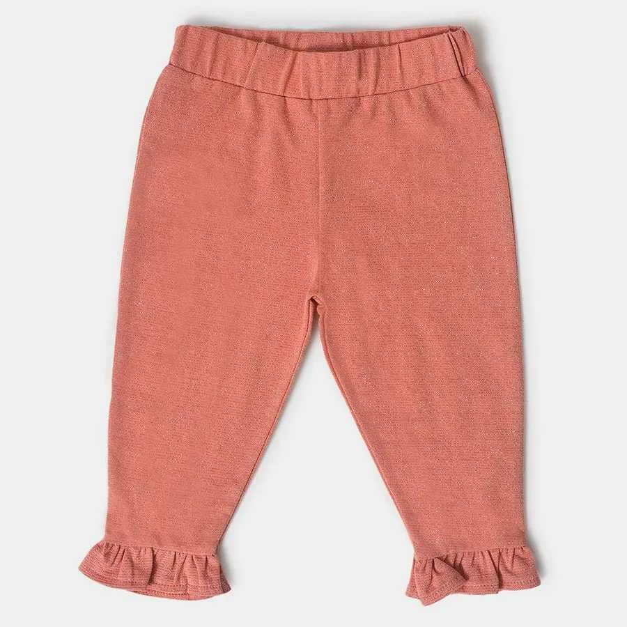 Girls Ruffled Leggings- ( Pack of 2 )