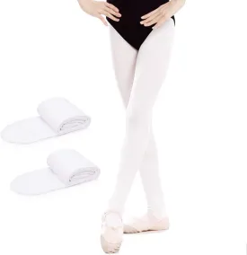 Girls' Ultra Soft Pro Dance Tights Ballet Footed Tight Daily Student Tights (Toddler/Kids/women)