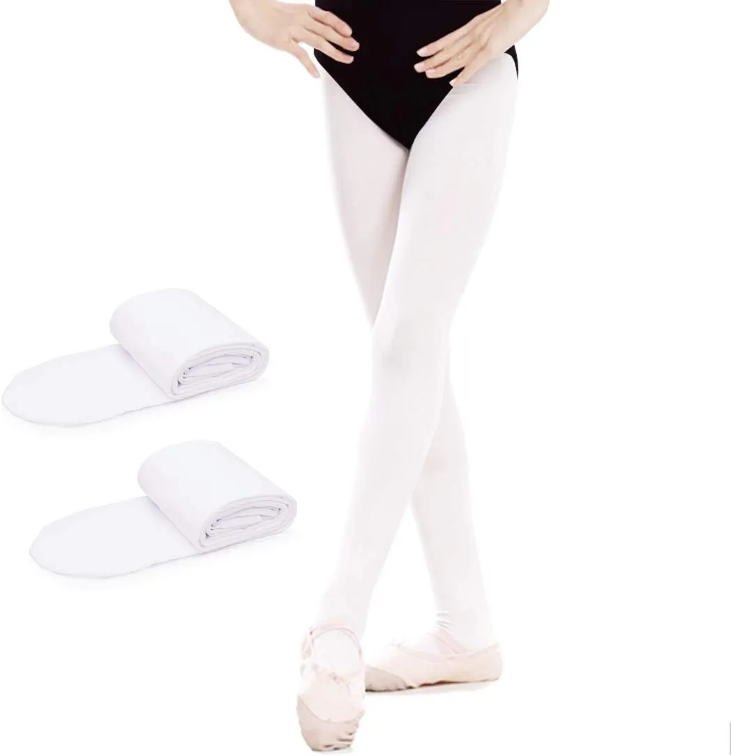 Girls' Ultra Soft Pro Dance Tights Ballet Footed Tight Daily Student Tights (Toddler/Kids/women)