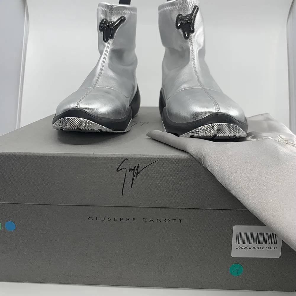 Giuseppe Zanotti Women's Light Jump High Top Sneaker Silver