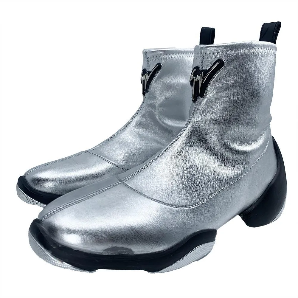 Giuseppe Zanotti Women's Light Jump High Top Sneaker Silver