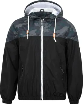 MADHERO Mens Windbreaker Jacket Lightweight 90s Retro Wind Breakers