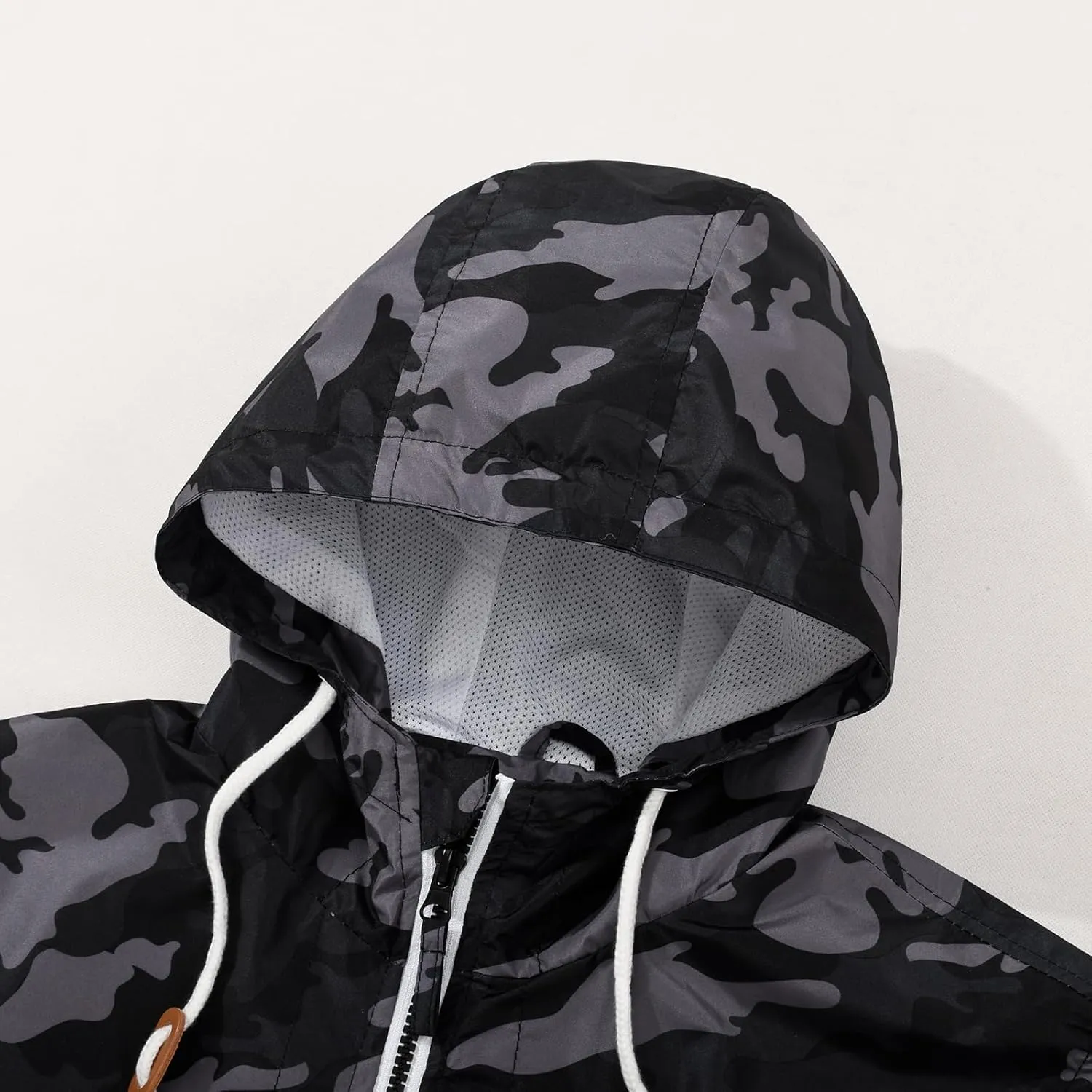 MADHERO Mens Windbreaker Jacket Lightweight 90s Retro Wind Breakers