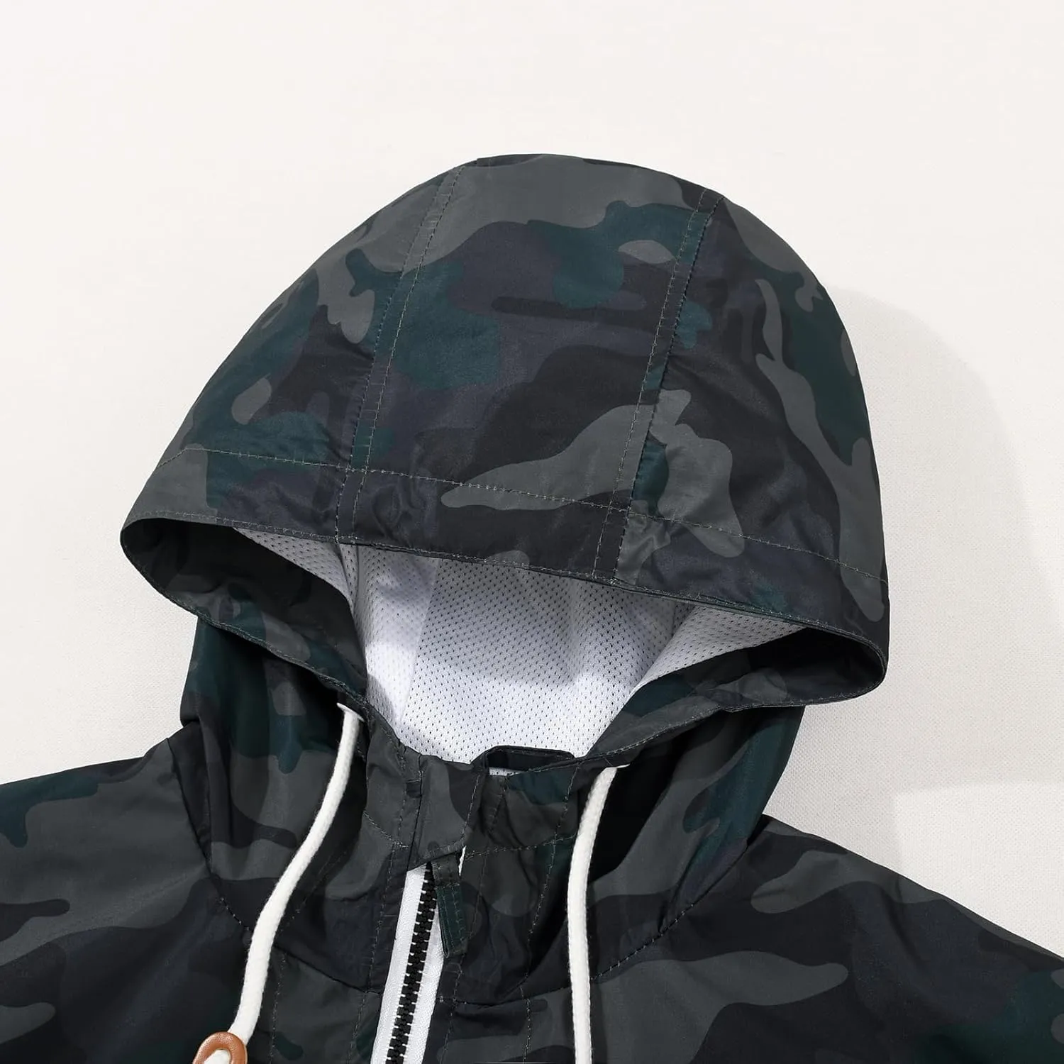 MADHERO Mens Windbreaker Jacket Lightweight 90s Retro Wind Breakers