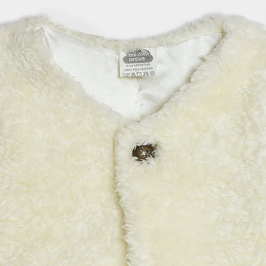 Neutral Love Cream Knitted Shrug