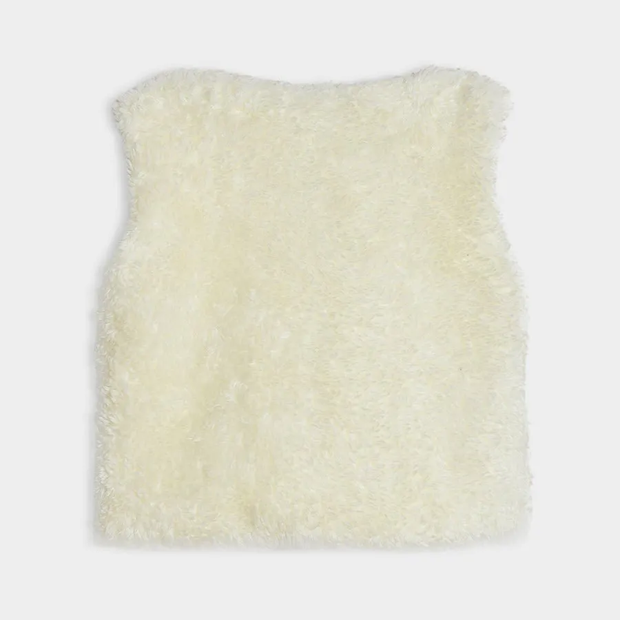 Neutral Love Cream Knitted Shrug