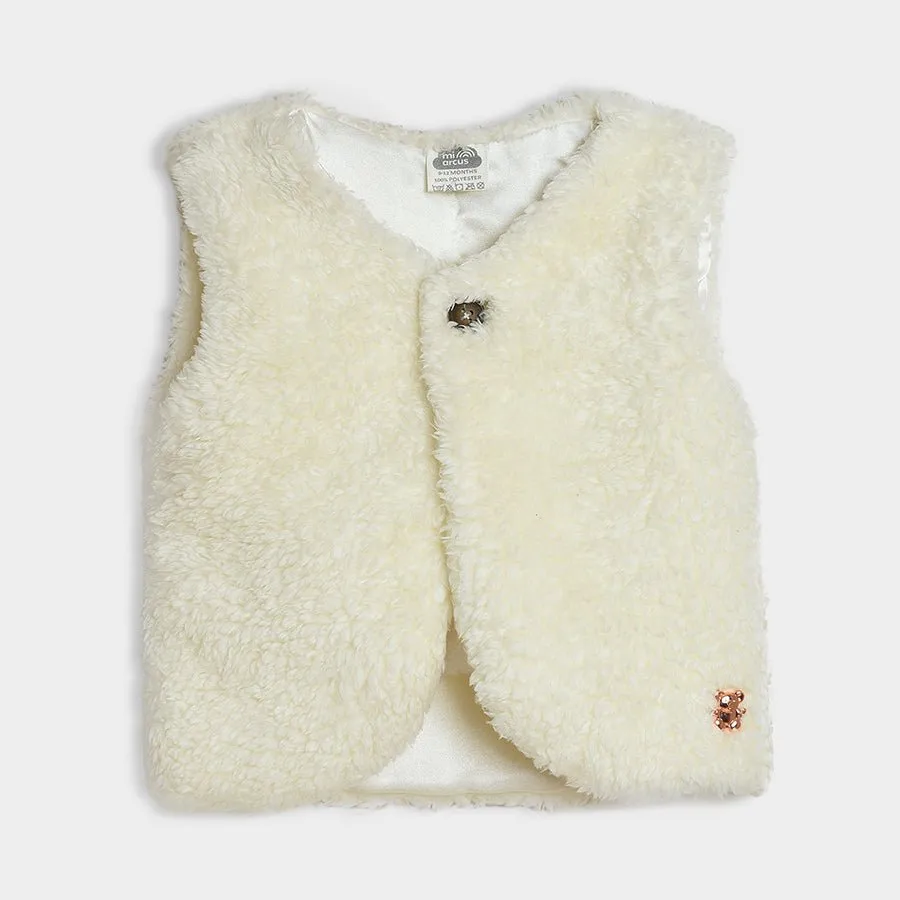 Neutral Love Cream Knitted Shrug