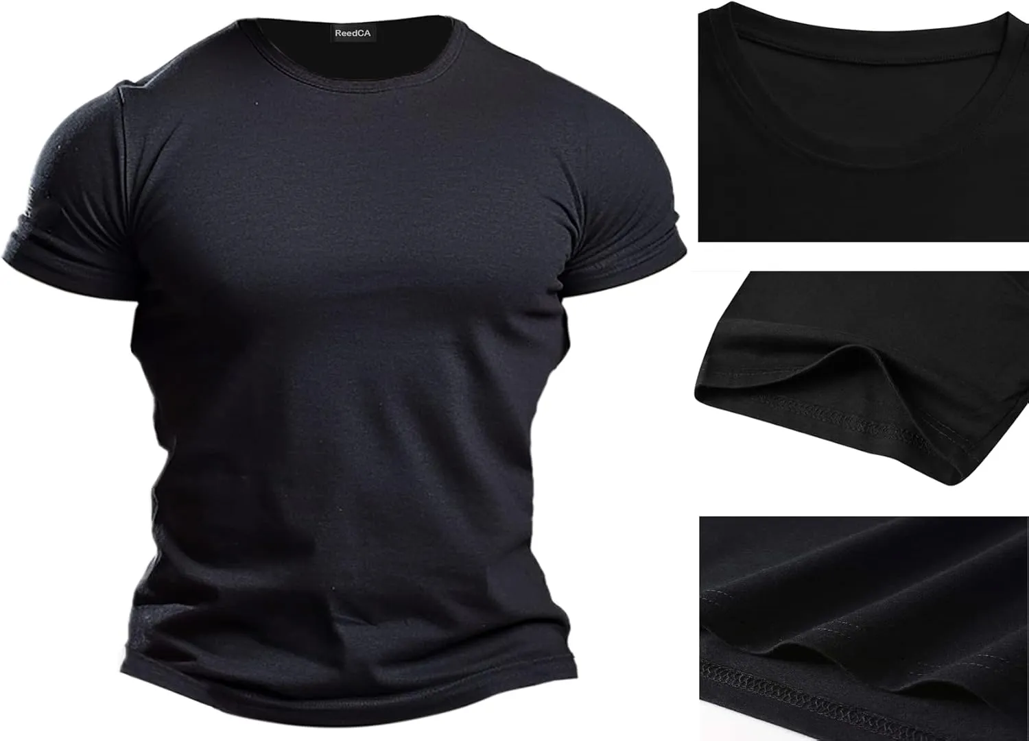 ReedCA Spartan Helmet - Mens Bodybuilding T-Shirt - Gym Training Top Fitness