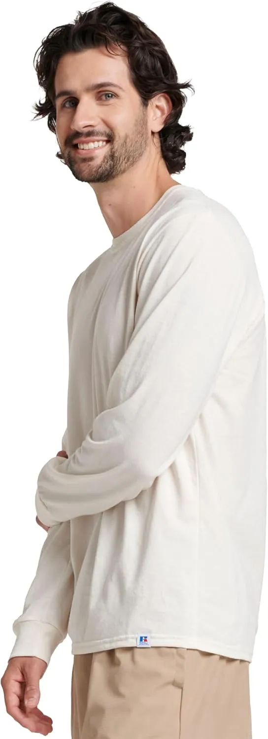 Russell Athletic Men's Dri-Power Long Sleeve Tees, Moisture Wicking, Odor Protection, UPF 30 