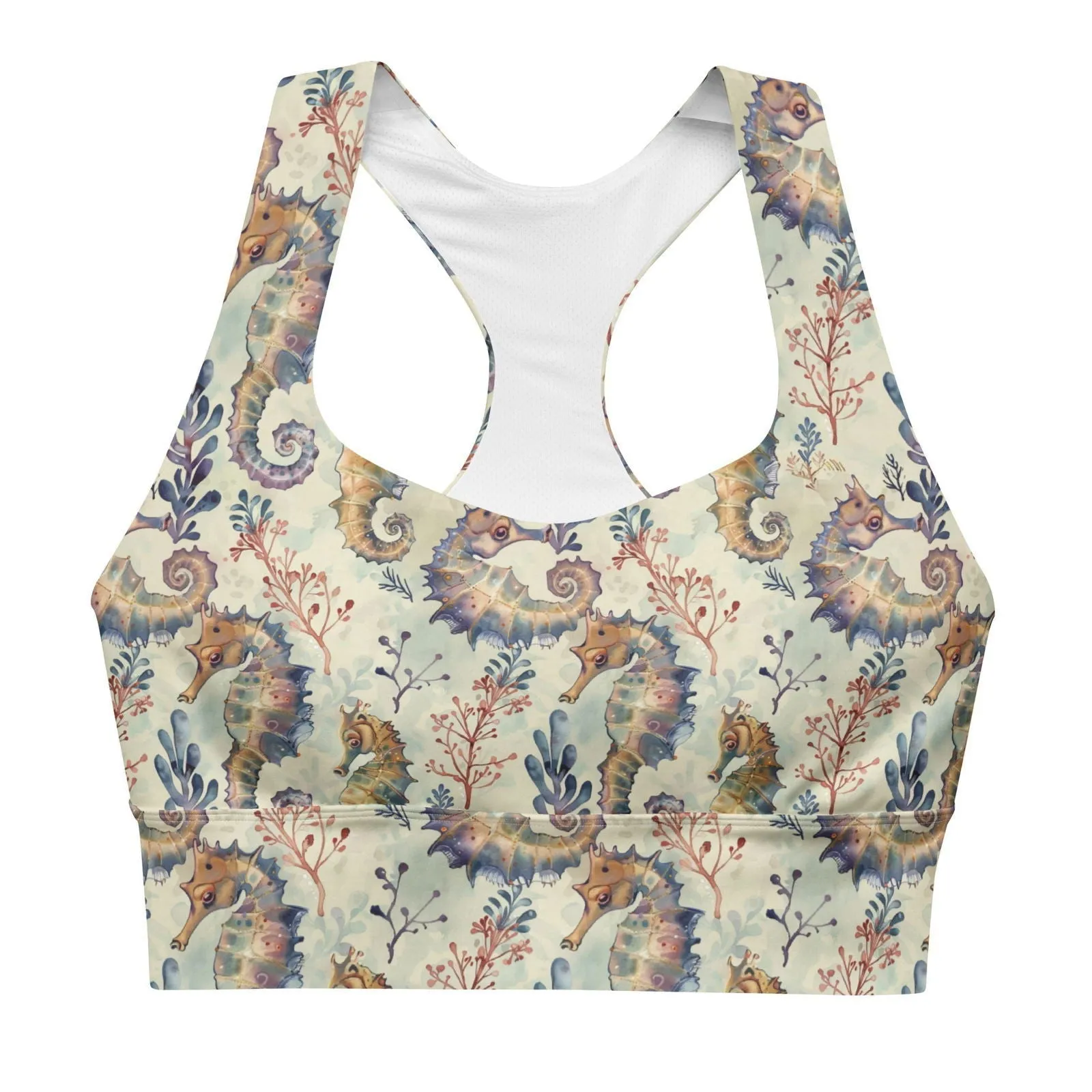 Seahorse Haven Eco Sports Bra Top