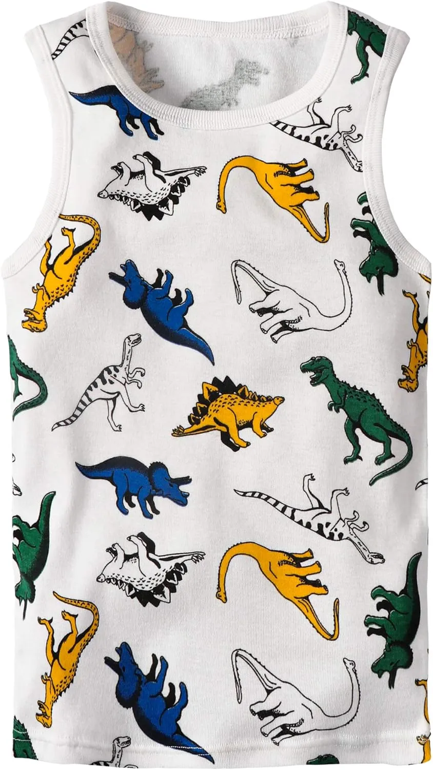 Toddler Baby Boys Tank Soft Cotton Sleeveless Top Undershirts Pack of 3