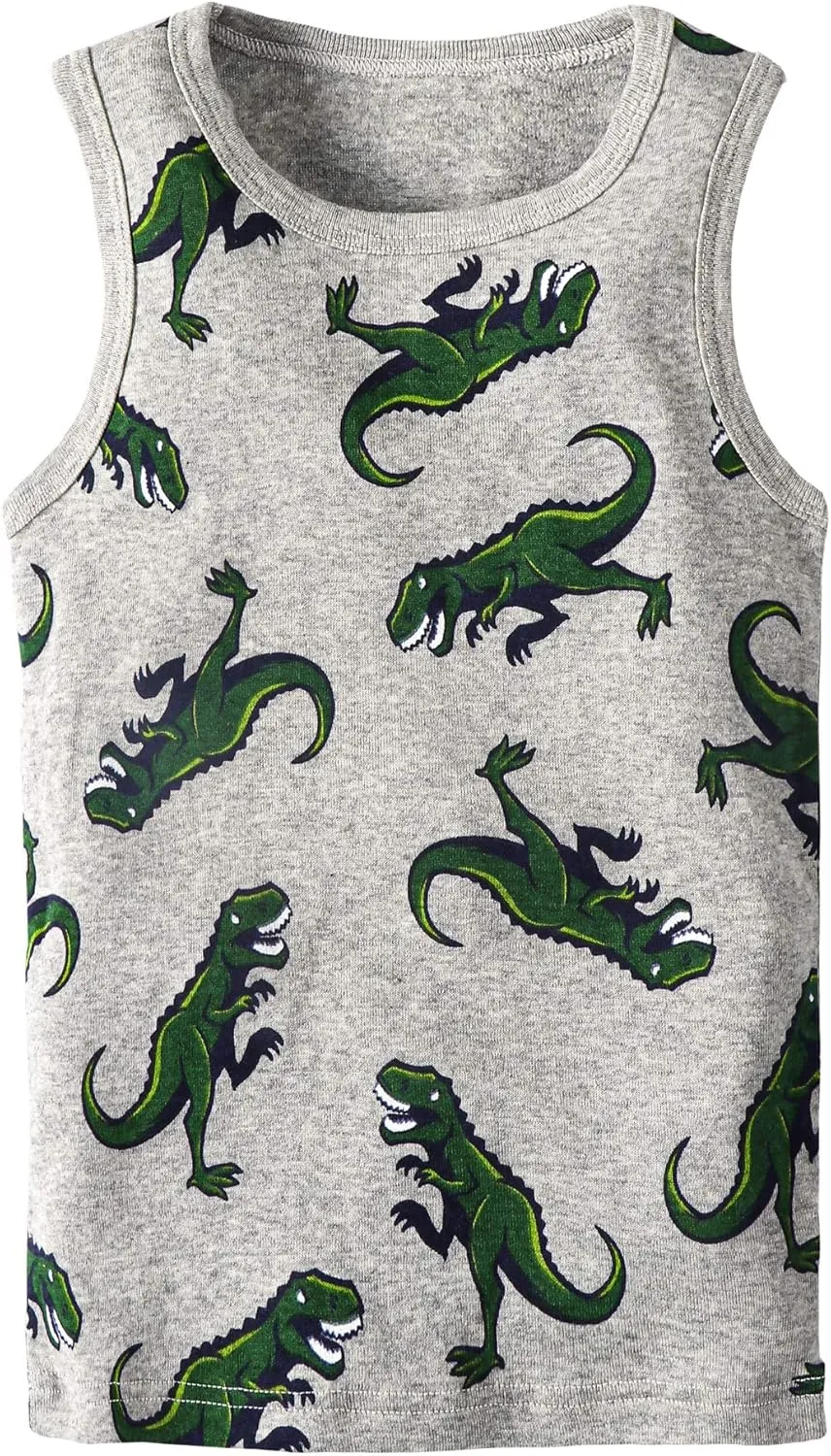 Toddler Baby Boys Tank Soft Cotton Sleeveless Top Undershirts Pack of 3