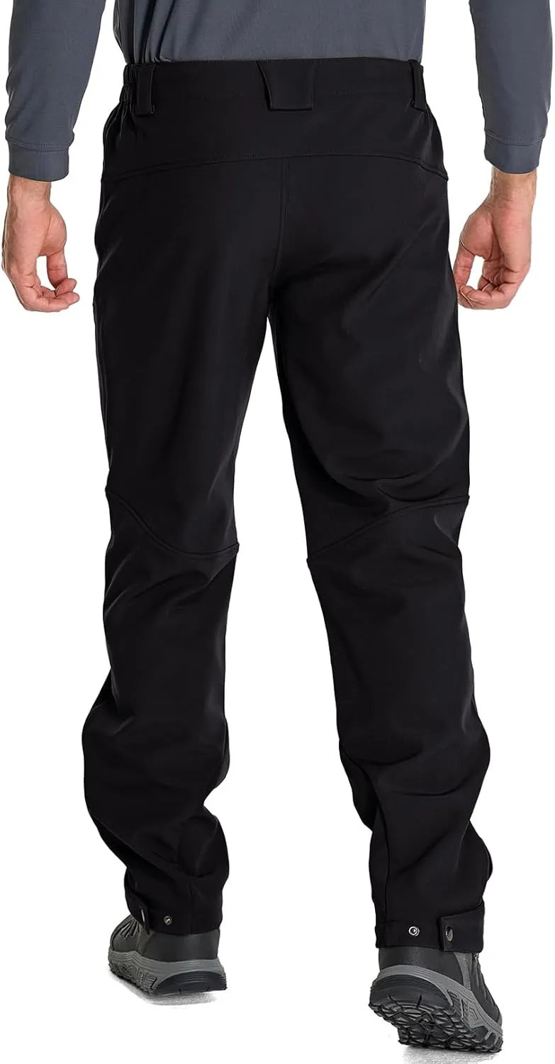 Toomett Mens Winter Hiking Snow Pants Waterproof Insulated Fleece Lined for Skiing Camping Outdoor Softshell Snowboard Pants