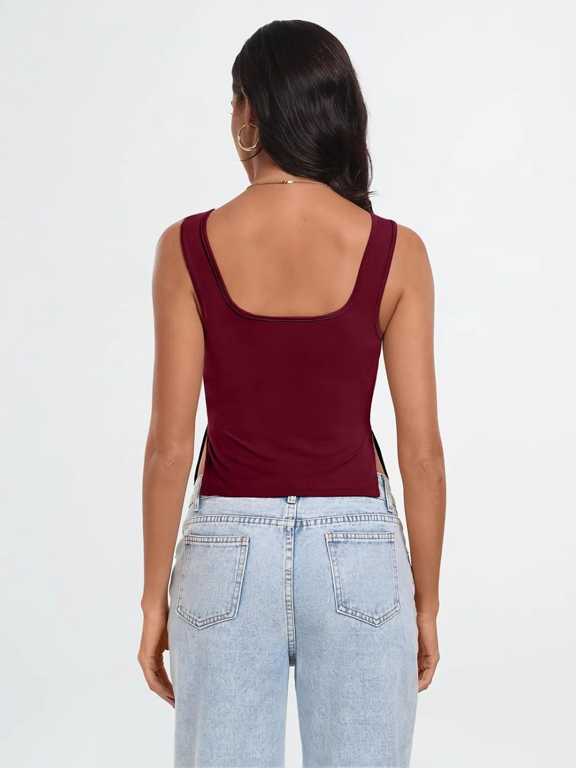 Trendy Queen Womens Going Out Crop Tops Backless Tank Tops Summer Y2k Teen Girls Basics Cute Clothes