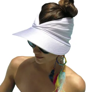 Women Visor Ponytail Sun Hat UPF 50  UV Protection Wide Brim Beach Cap Summer Hat Outdoor