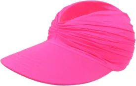 Women Visor Ponytail Sun Hat UPF 50  UV Protection Wide Brim Beach Cap Summer Hat Outdoor