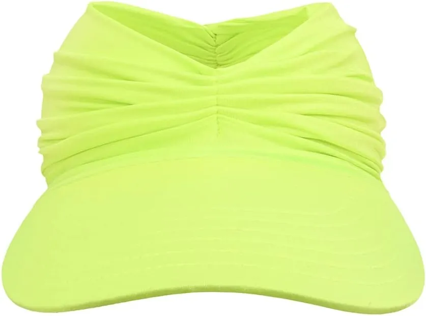 Women Visor Ponytail Sun Hat UPF 50  UV Protection Wide Brim Beach Cap Summer Hat Outdoor