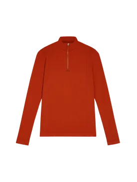 Women’s Activewear 2.0 Long Sleeve Zipped Top—jasper red