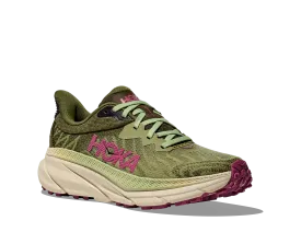 Women's Hoka Challenger 7 Color: Forest Floor/ Beet Root