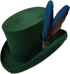 Wool Felt High Top Hat Wool Magician High Hat Jazz Top Hats Men and Women Flat Felt Hat Men's Costume Hats 34 L 59cm