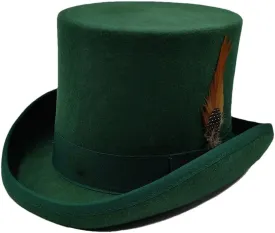 Wool Felt High Top Hat Wool Magician High Hat Jazz Top Hats Men and Women Flat Felt Hat Men's Costume Hats 39 S 55cm