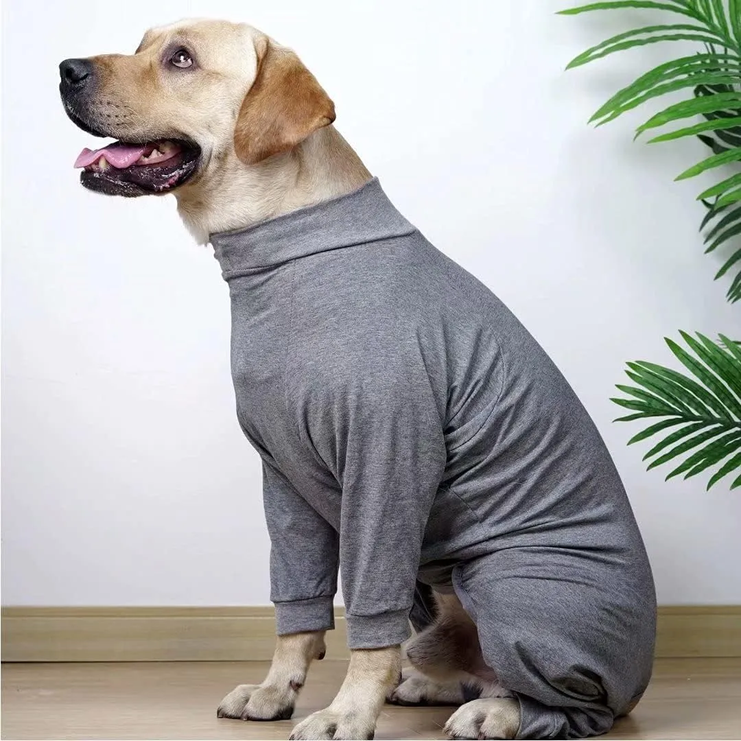 Xqpetlihai Dog Onesie Surgery Recovery Suit for Medium Large Dogs Recovery Shirt for Abdominal Wounds or Skin Diseases Dogs Pajamas for Shedding Allergy Anti Licking(G,S)